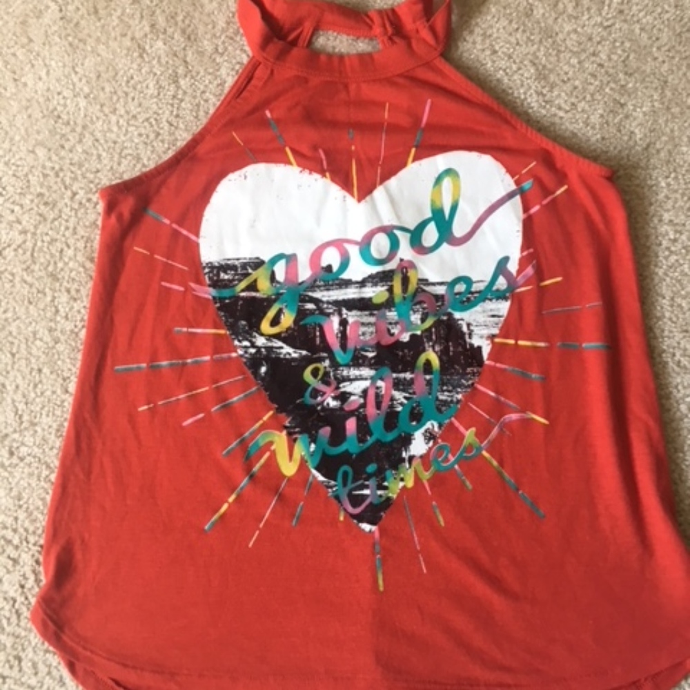 NWOT No Boundaries Good Vibes & Wild Times Tank M